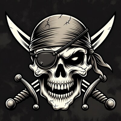 Pirate Skull with Crossed Swords