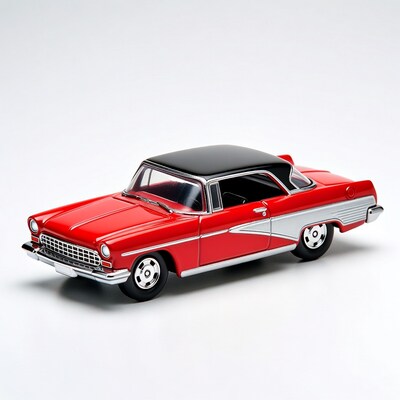 Red 1950s Convertible Diecast Car