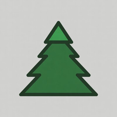 Green Pine Tree Icon