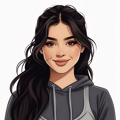 Smiling Asian woman in hoodie