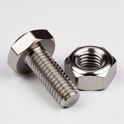 Silver Bolt and Nut
