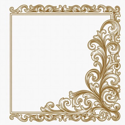 Ornate Gold Frame Border