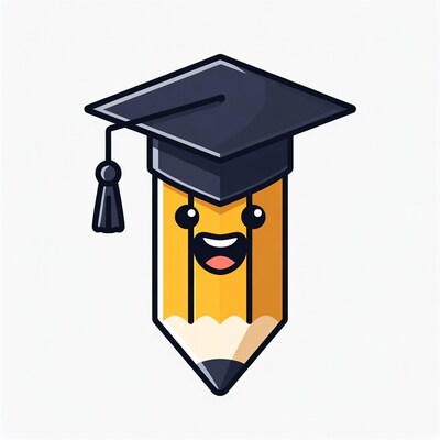 Graduation Cap Pencil Illustration