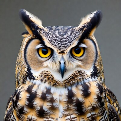 Great Horned Owl close-up