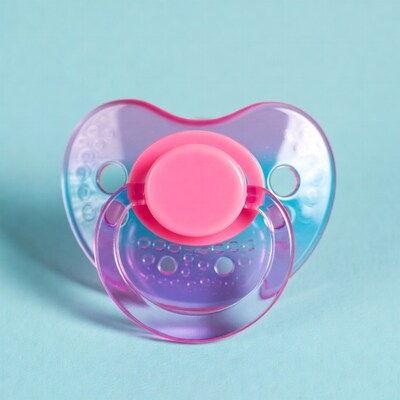 Pink Purple Baby Pacifier