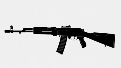 AK-47 Silhouette Illustration