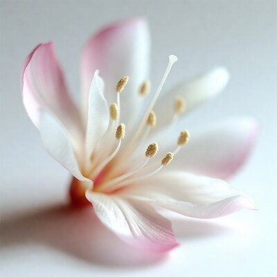 Pink and white hibiscus flower