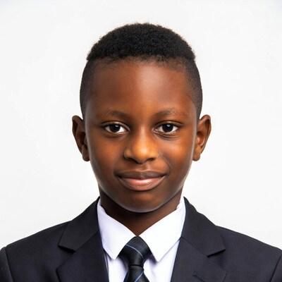 Young Black boy in suit