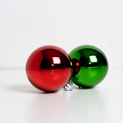 Red and Green Christmas Ornaments