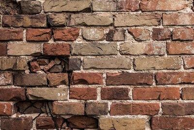 Old weathered brick wall texture