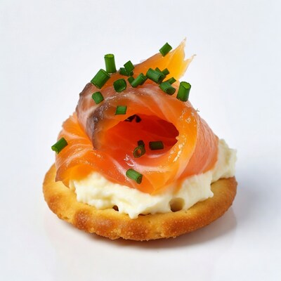 Smoked Salmon Cream Cheese Cracker