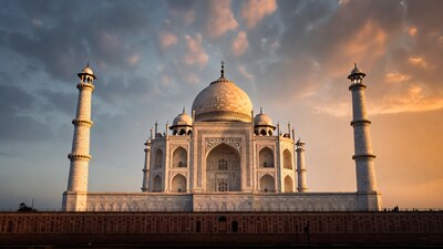 Taj Mahal at Sunset
