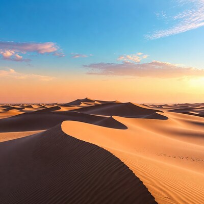 Sand Dunes at Sunset