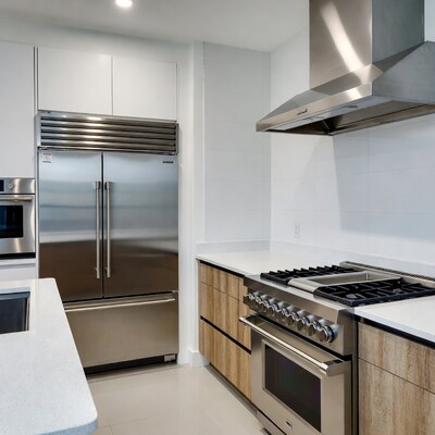 Modern Kitchen with Stainless Steel Appliances