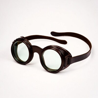 Vintage Leather Aviator Goggles