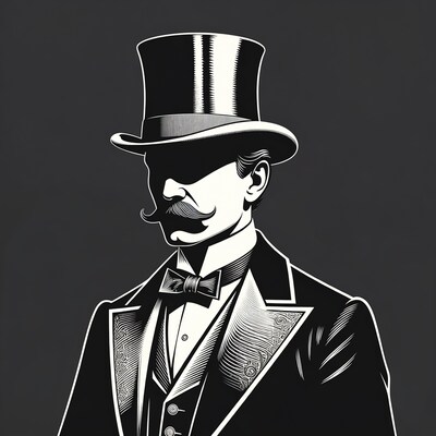 Victorian man in top hat