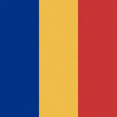 Romanian Flag Vertical Stripes
