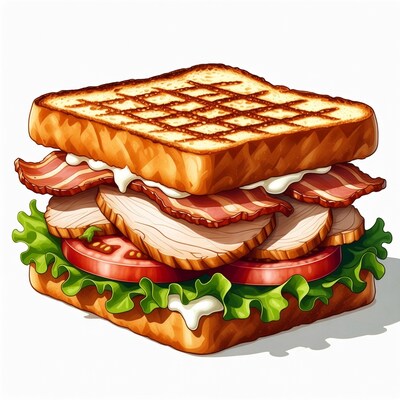 BLT Sandwich Illustration