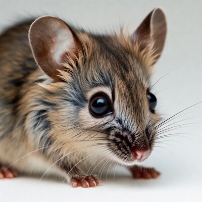Cute gerbil with big eyes