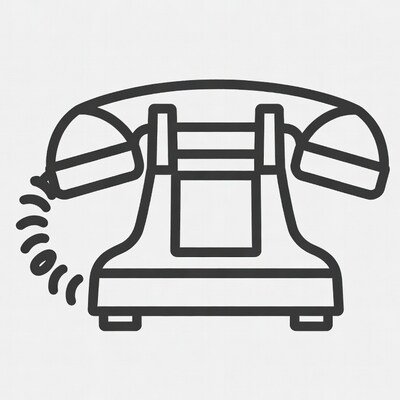 Vintage rotary phone illustration