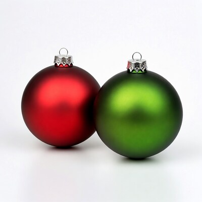 Red and Green Christmas Ornaments