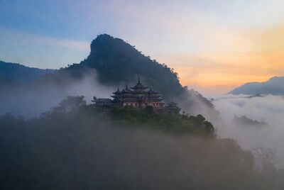 Chinese Temple on Misty Mountain