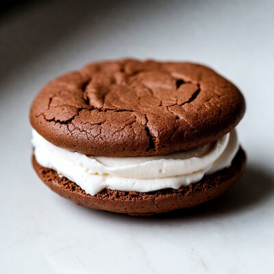 Chocolate Whoopie Pie with Cream Filling