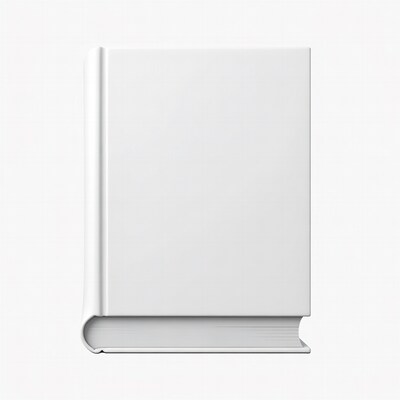 White book on isolated background