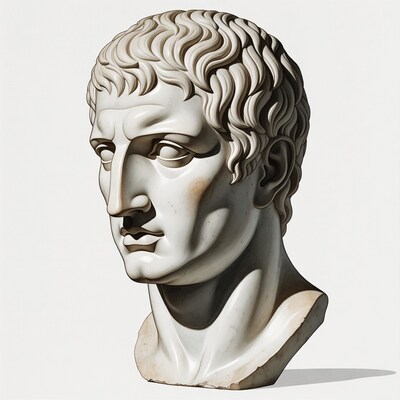 Ancient Roman Male Bust Sculpture
