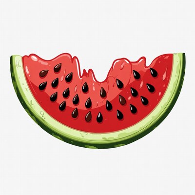 Sliced Watermelon Illustration