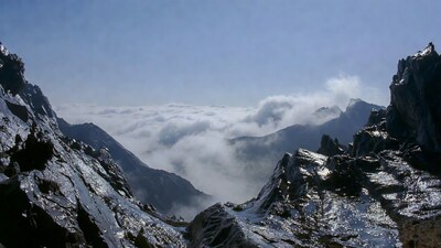 Mountain Peak Above Cloud Sea