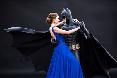 Woman Dancing with Batman
