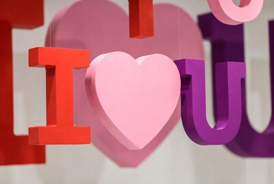 I Love You letters with heart