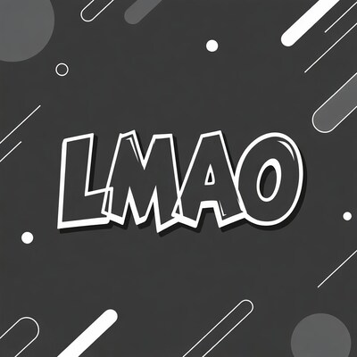 LMAO Text Illustration