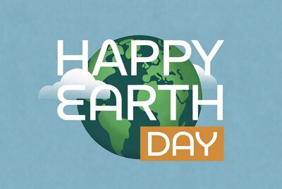 Happy Earth Day with Globe