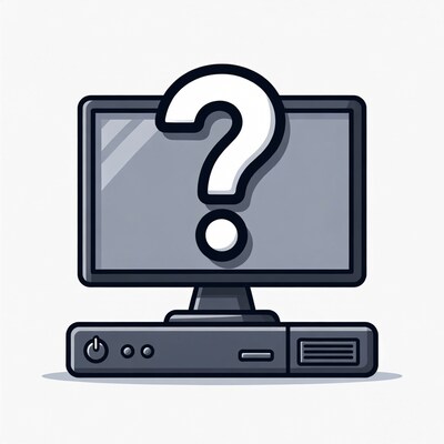 Question Mark on Computer Screen