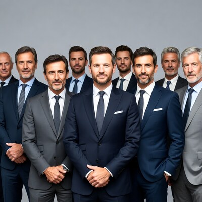 Group of Businessmen in Suits