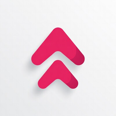 Pink Upward Arrows Illustration
