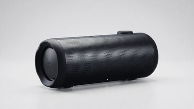 Black Cylindrical Bluetooth Speaker