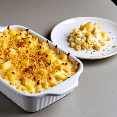 Baked Mac and Cheese with Potatoes
