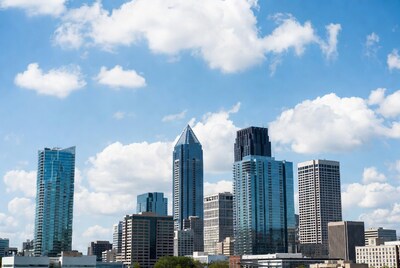 Atlanta skyline with clouds