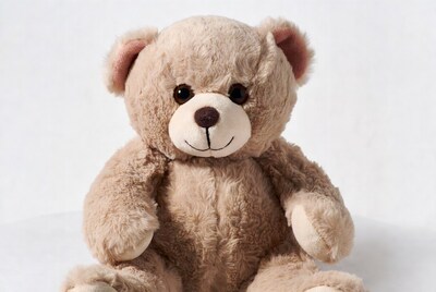 Cute beige teddy bear