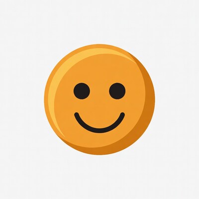 Smiling Yellow Emoji Face