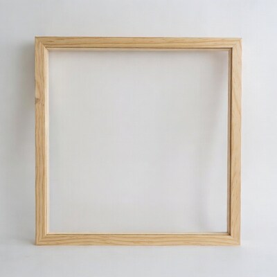 Empty Wooden Picture Frame