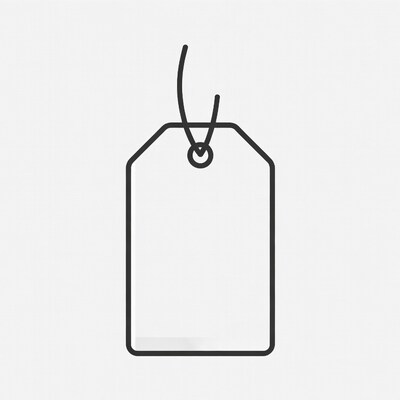 Blank price tag icon