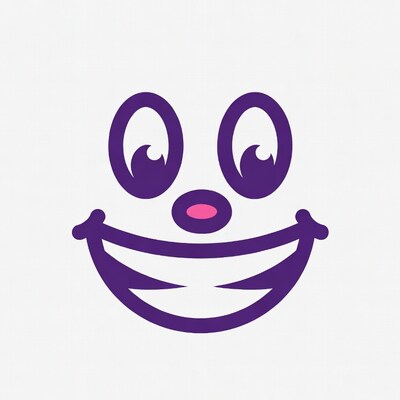 Purple Smiley Face Emoticon