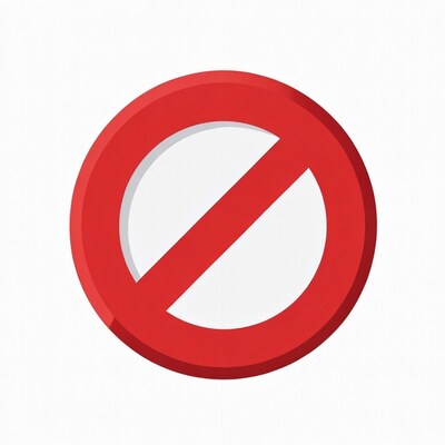 Red Prohibition Sign Icon
