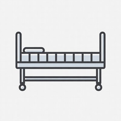 Hospital Bed Illustration