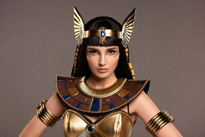 Woman in Egyptian Cleopatra Costume