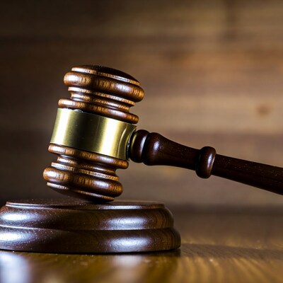 Wooden Gavel on Base